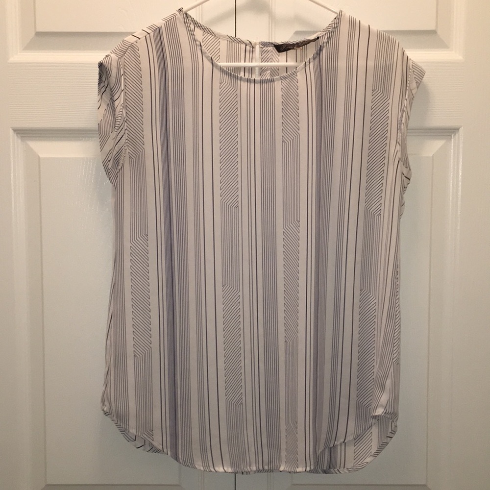 EUC Rose & Olive ZigZag Blouse